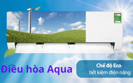 nút eco trên máy lạnh aqua