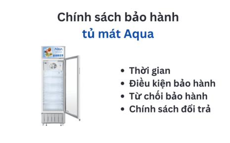 Chính sách bảo hành tủ mát Aqua