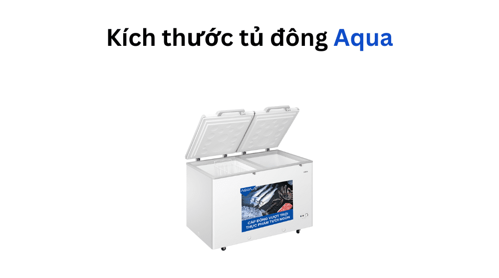 Kích thước tủ đông Aqua
