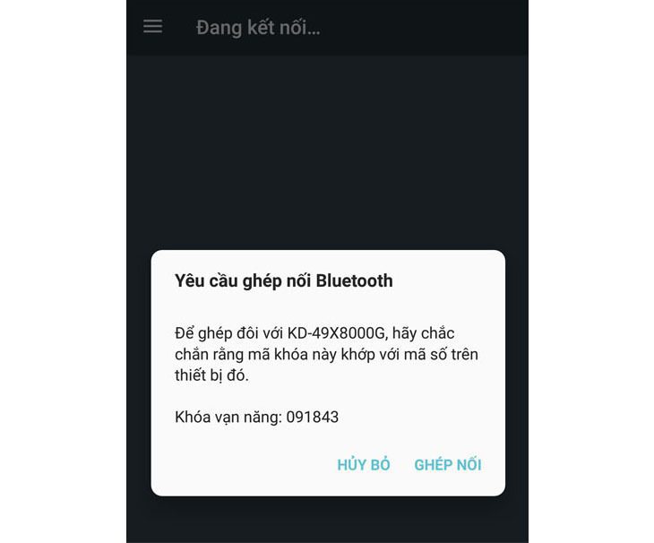 kết nối điện thoại với tivi Aqua bằng Android TV Remote Control
