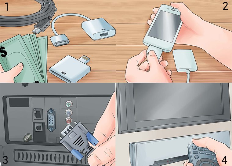 Kết nối điện thoại IOS với tivi Aqua qua cổng AV