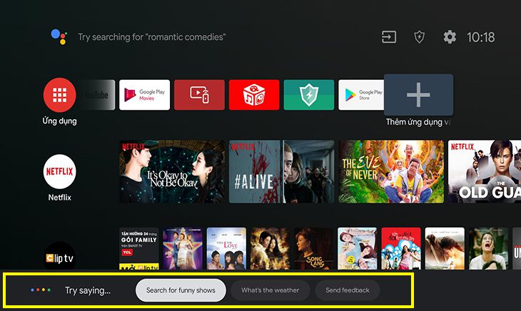 Giao diện tìm kiếm giọng nói mở