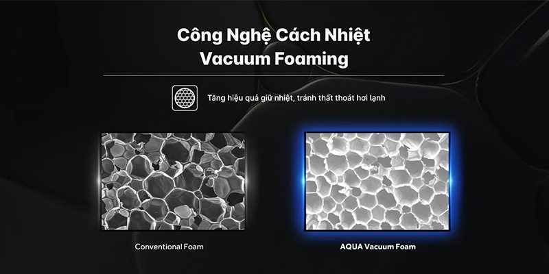 Vacuum Foaming giúp ngăn chặn thất thoát hơi lạnh