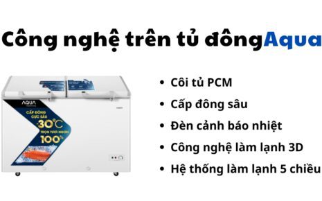Công nghệ, tính năng trên tủ đông Aqua