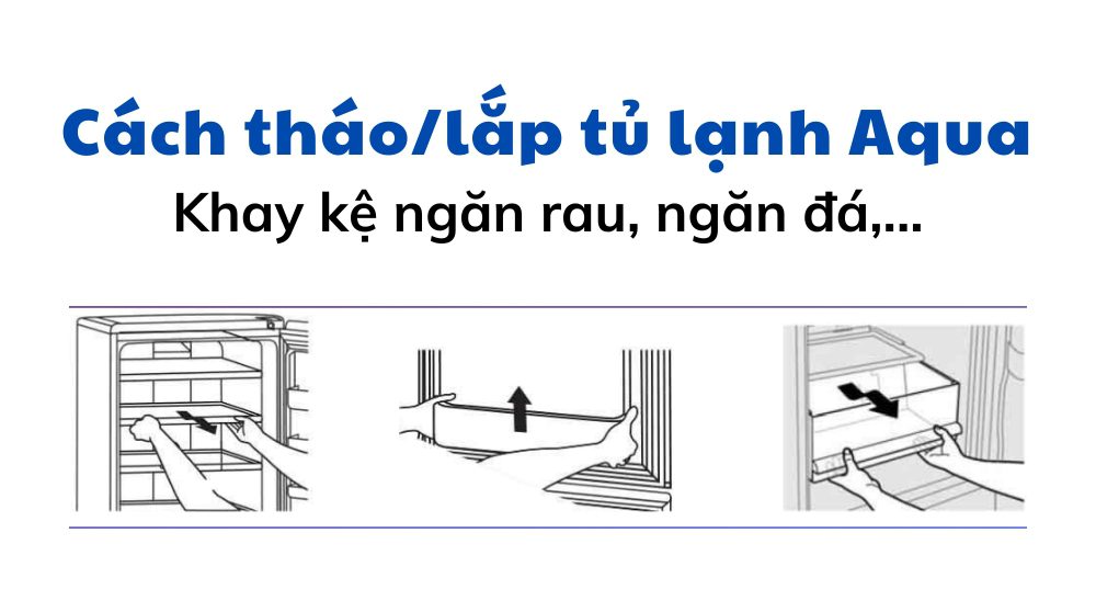 cách tháo lắp tủ lạnh Aqua
