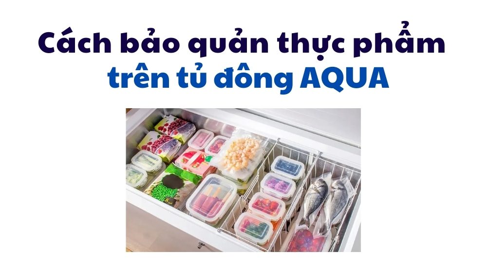 cách bảo quản thực phẩm tủ đông Aqua