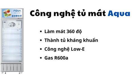 công nghệ nổi bật trên tủ mát Aqua