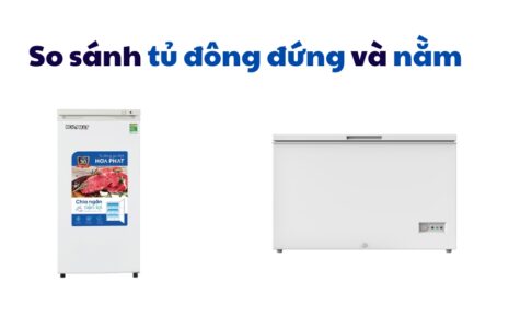 So Sánh Tủ đông đứng Và Nằm