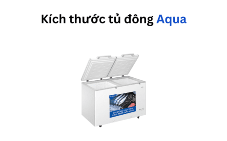 Kích thước tủ đông Aqua