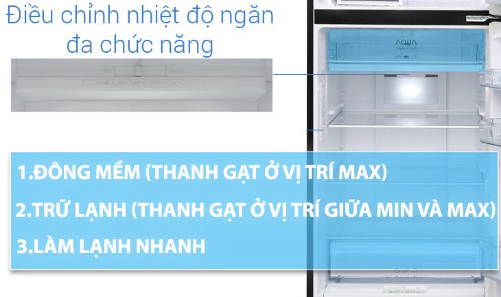 Cách dùng ngăn đông mềm Aqua Triple Fresh