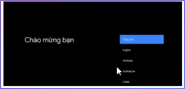Cài đặt ngôn ngữ cho tivi