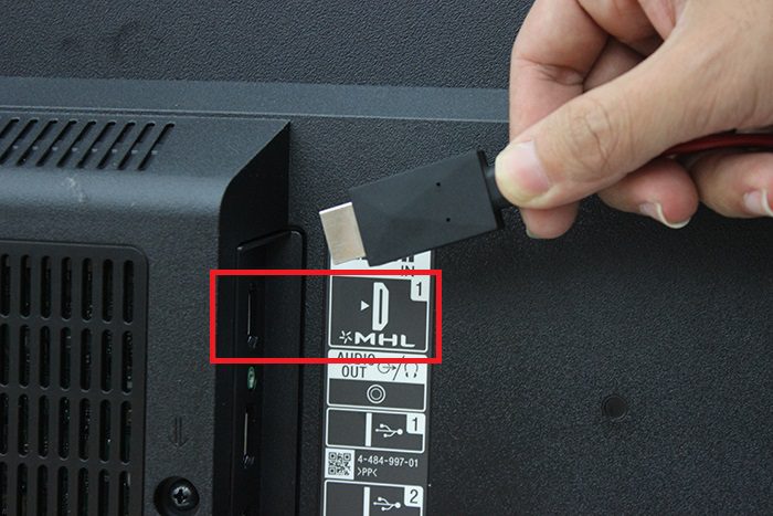 kết nối điện thoại android với tivi Aqua qua cổng HDMI