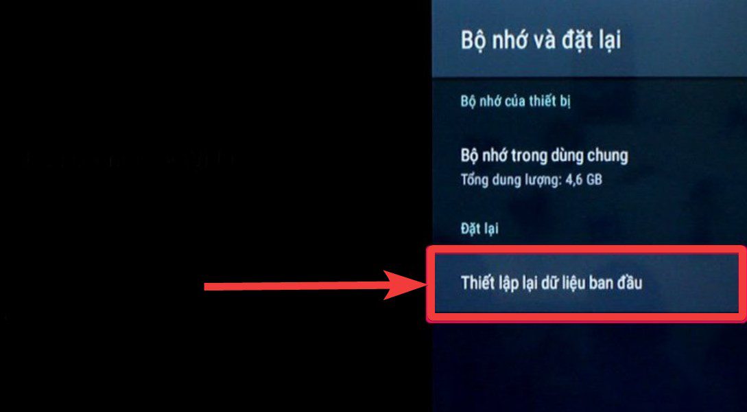  Thiết lập lại dữ liệu ban đầu của tivi Aqua 