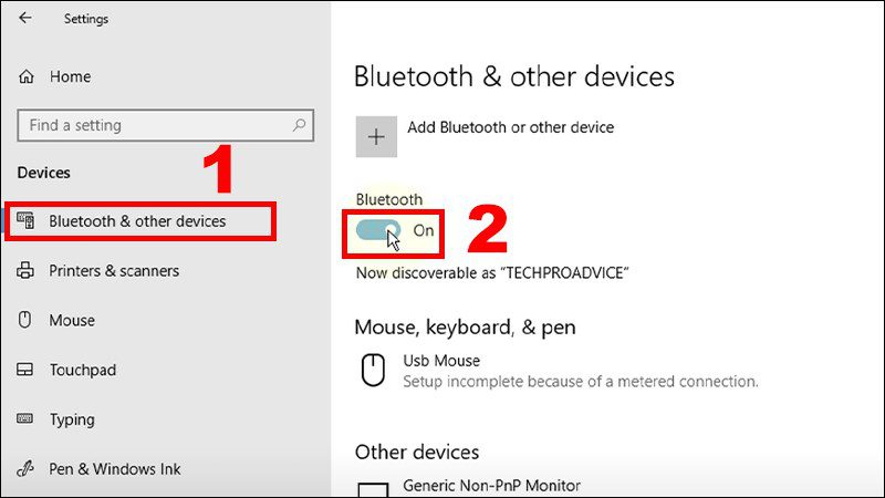 Chiếu màn hình laptop lên tivi qua Bluetooth