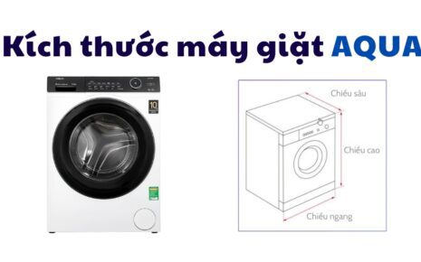 kích thước máy giặt Aqua