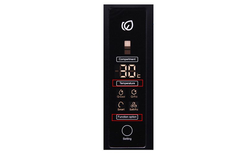 Nhấn giữ đồng thời Temperature và Function Option để reset