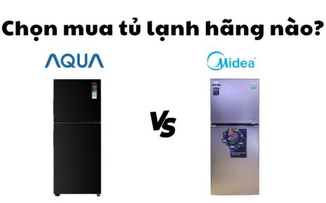 so sánh tủ lạnh Aqua và Midea