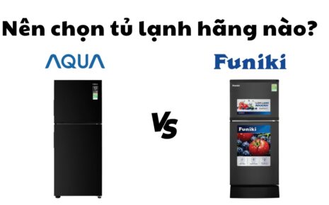so sánh tủ lạnh aqua và funiki